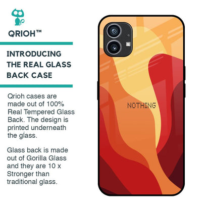 Magma Color Pattern Glass Case for Nothing Phone 1