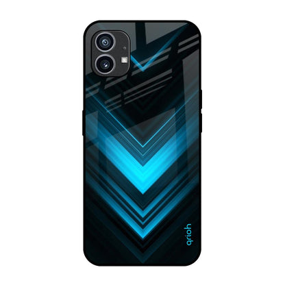 Vertical Blue Arrow Nothing Phone (1) Glass Cases & Covers Online