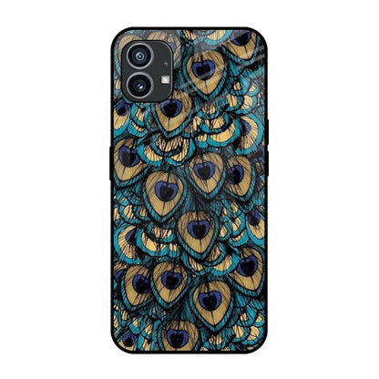 Peacock Feathers Nothing Phone (1) Glass Cases & Covers Online