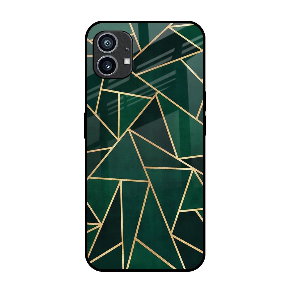 Abstract Green Nothing Phone (1) Glass Cases & Covers Online