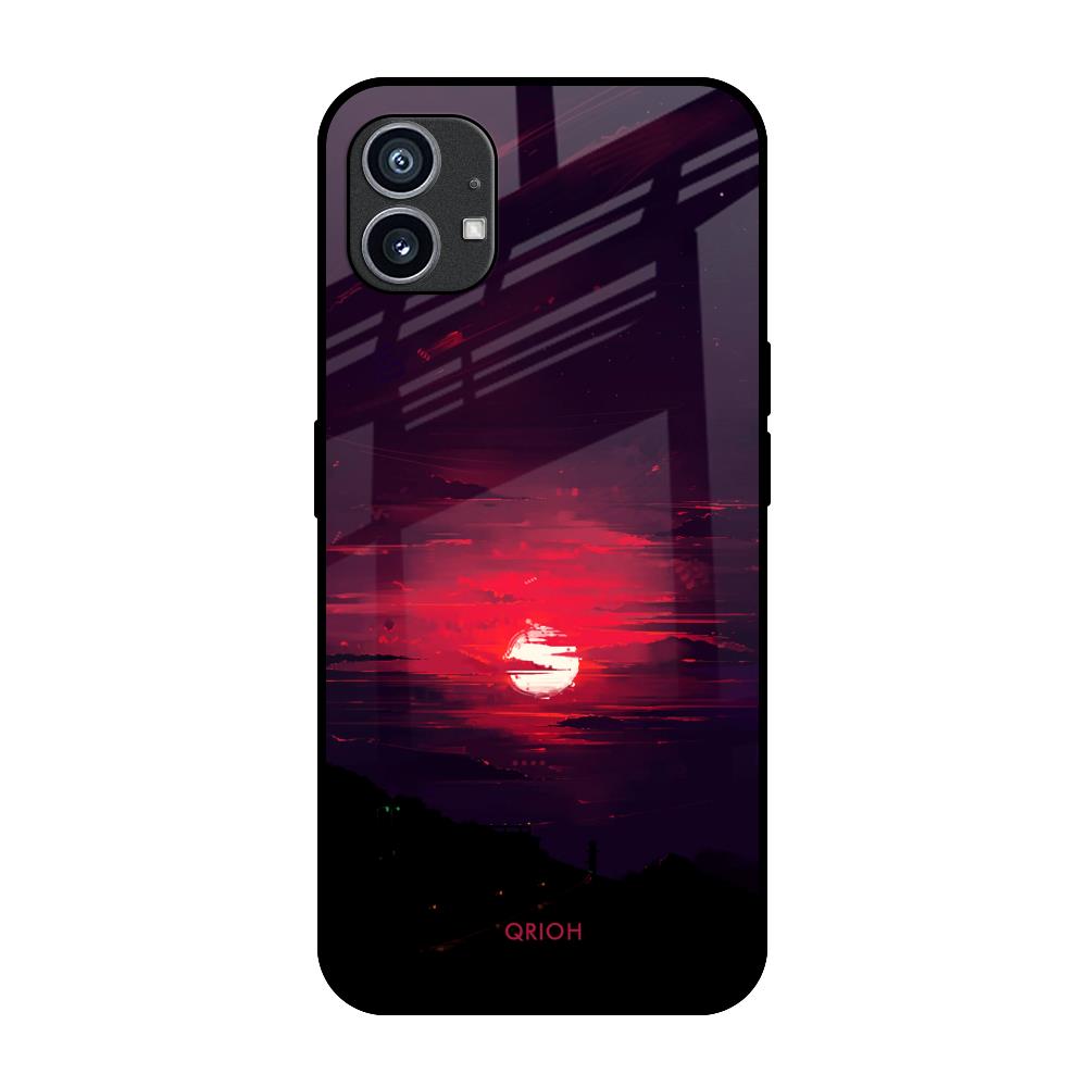 Morning Red Sky Nothing Phone (1) Glass Cases & Covers Online
