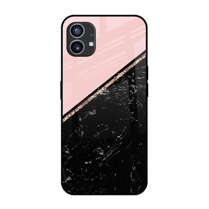 Marble Texture Pink Nothing Phone (1) Glass Cases & Covers Online