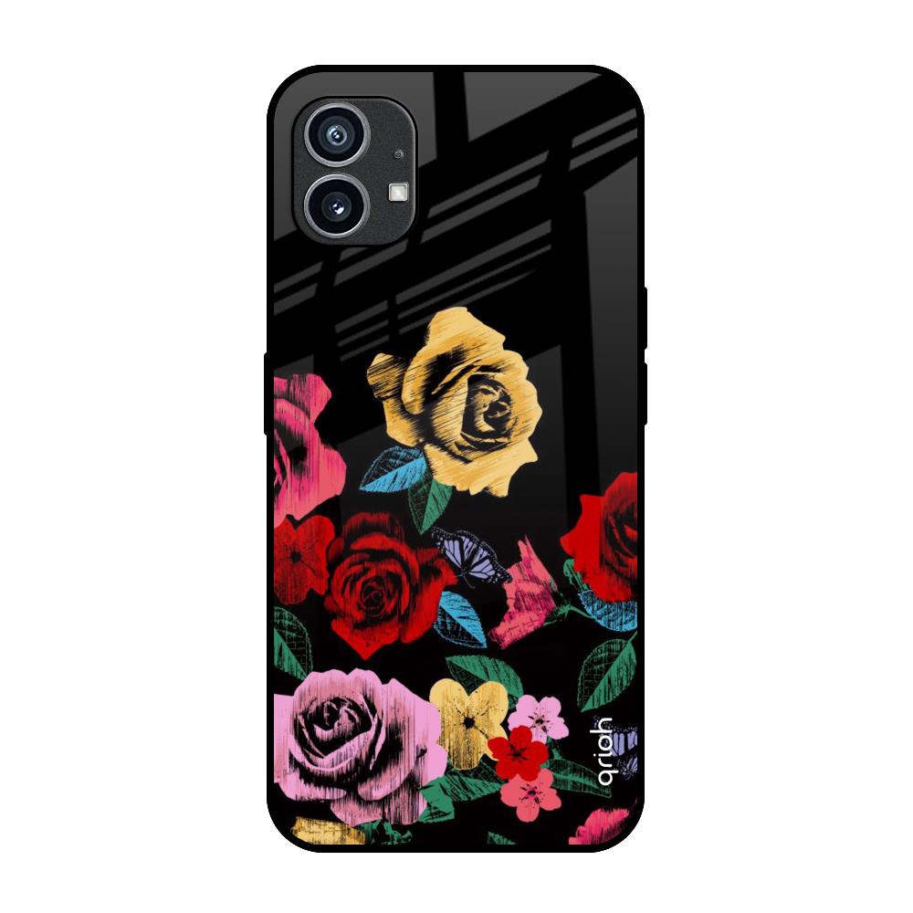 Floral Decorative Nothing Phone (1) Glass Cases & Covers Online