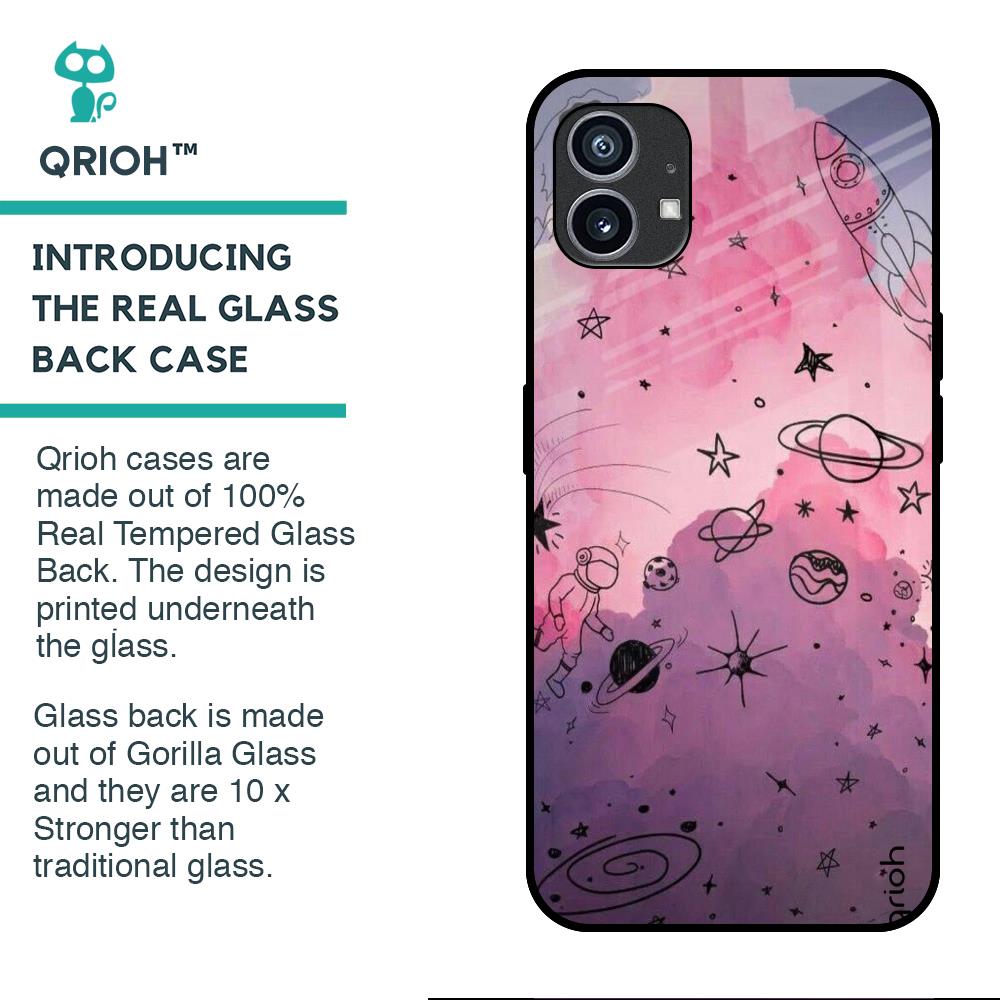 Space Doodles Glass Case for Nothing Phone (1)