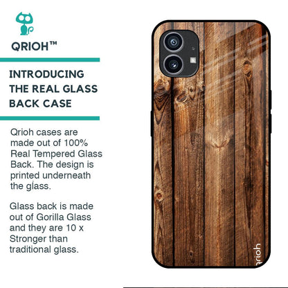 Timber Printed Glass case for Nothing Phone (1)