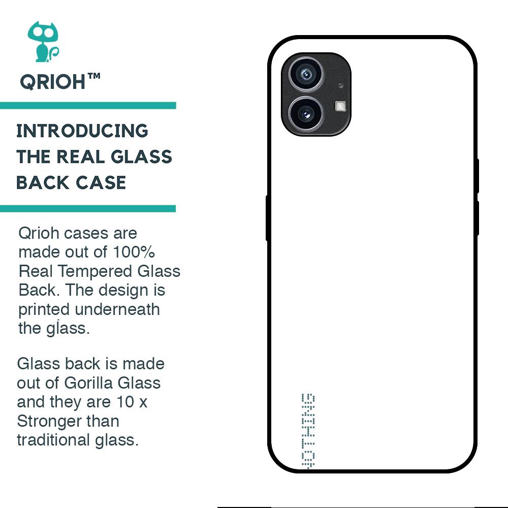 Arctic White Glass Case for Nothing Phone (1)