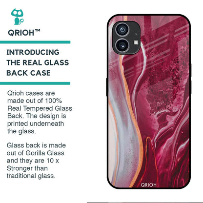 Crimson Ruby Glass Case for Nothing Phone (1)