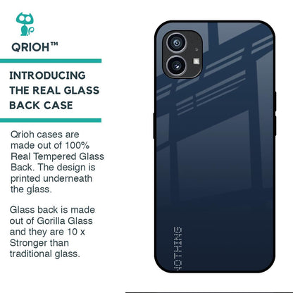 Overshadow Blue Glass Case For Nothing Phone (1)