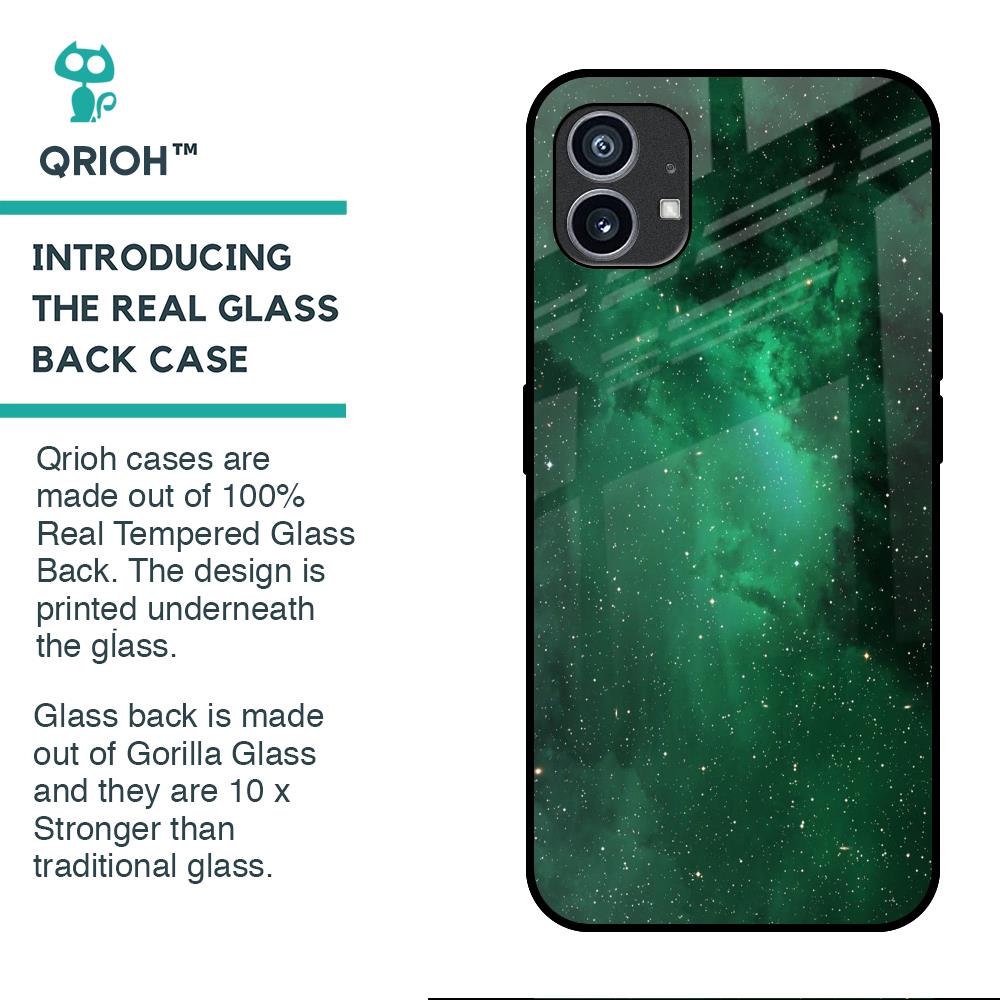 Emerald Firefly Glass Case For Nothing Phone (1)