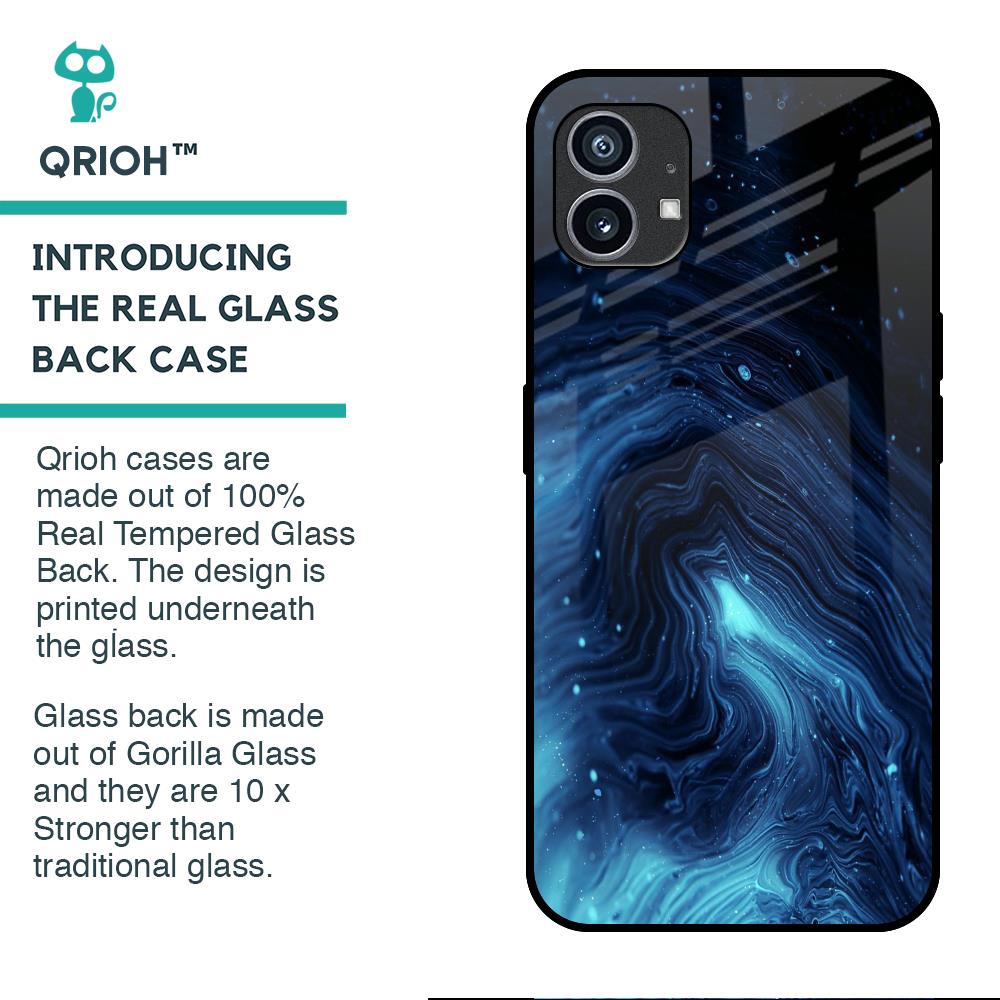 Dazzling Ocean Gradient Glass Case For Nothing Phone (1)