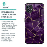 Geometric Purple Glass Case For Nothing Phone (1)