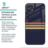 Tricolor Stripes Glass Case For Nothing Phone (1)