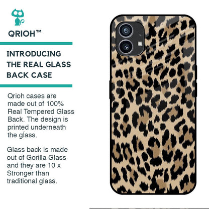 Leopard Seamless Glass Case For Nothing Phone (1)