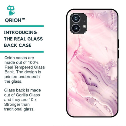Diamond Pink Gradient Glass Case For Nothing Phone (1)