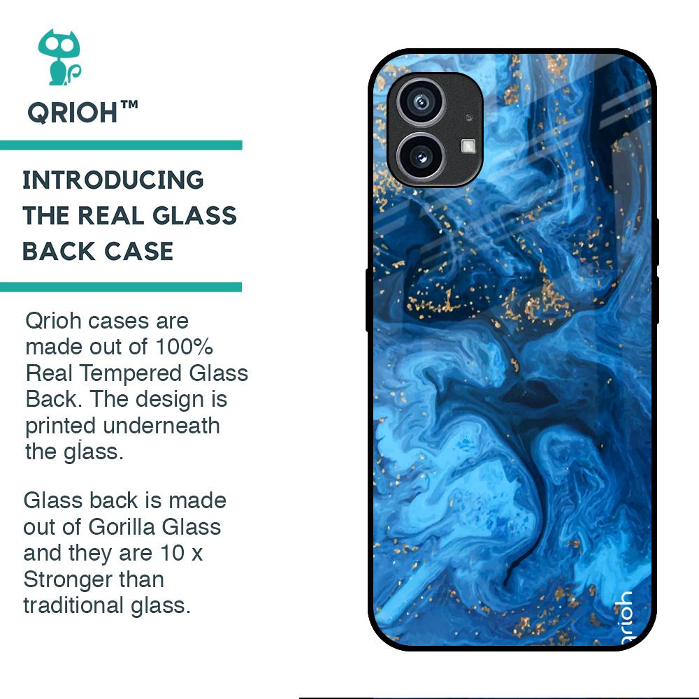 Gold Sprinkle Glass case for Nothing Phone (1)