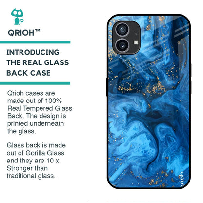 Gold Sprinkle Glass case for Nothing Phone (1)