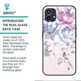 Elegant Floral Glass case for Nothing Phone (1)
