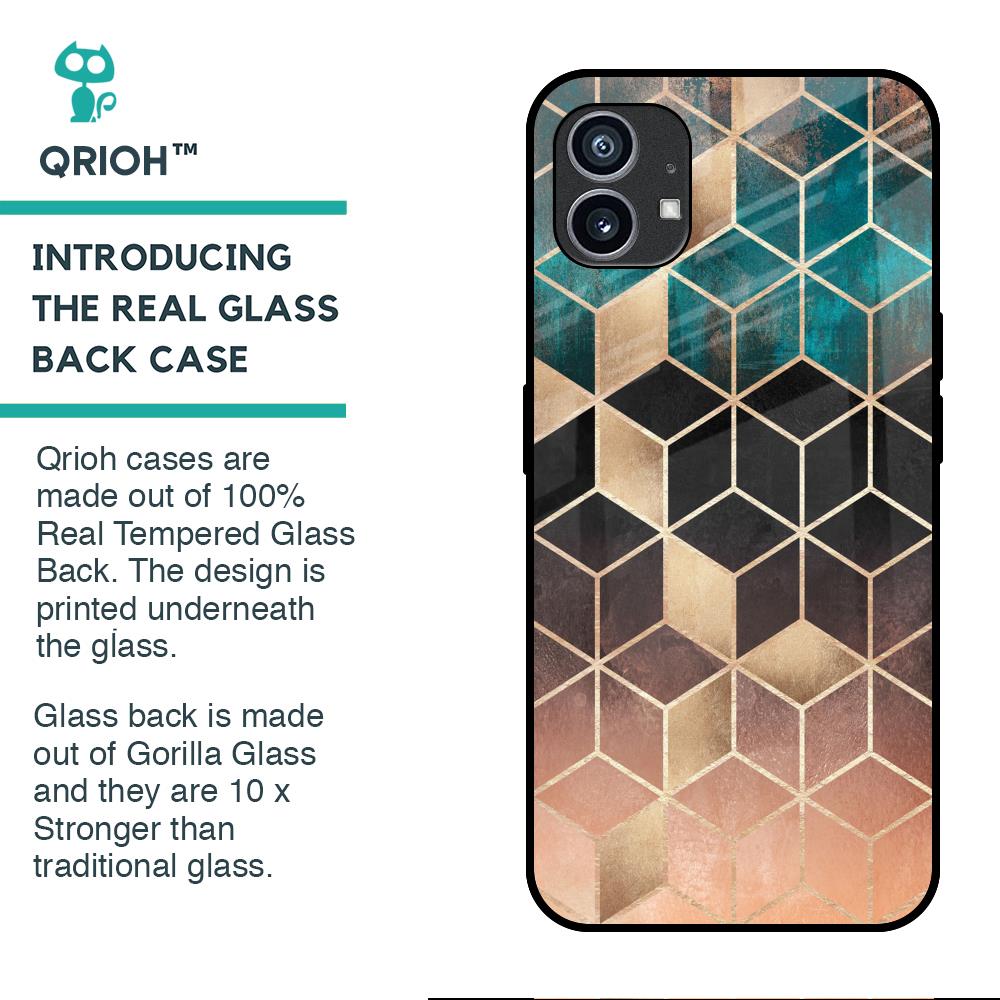 Bronze Texture Glass Case for Nothing Phone (1)