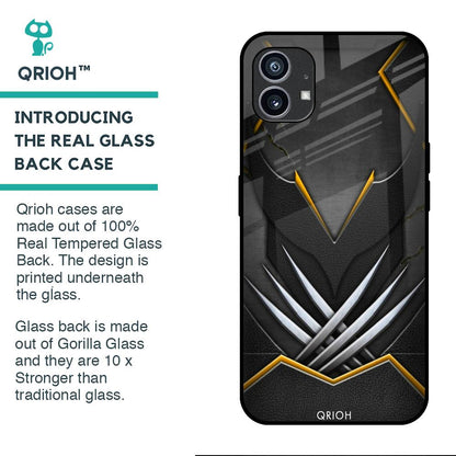 Black Warrior Glass Case for Nothing Phone (1)