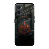 Lord Hanuman Animated Oppo A36 Glass Back Cover Online