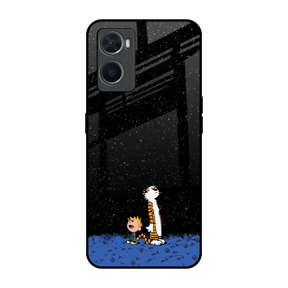 Night Sky Star Oppo A36 Glass Back Cover Online