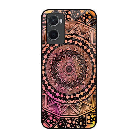 Floral Mandala Oppo A36 Glass Back Cover Online