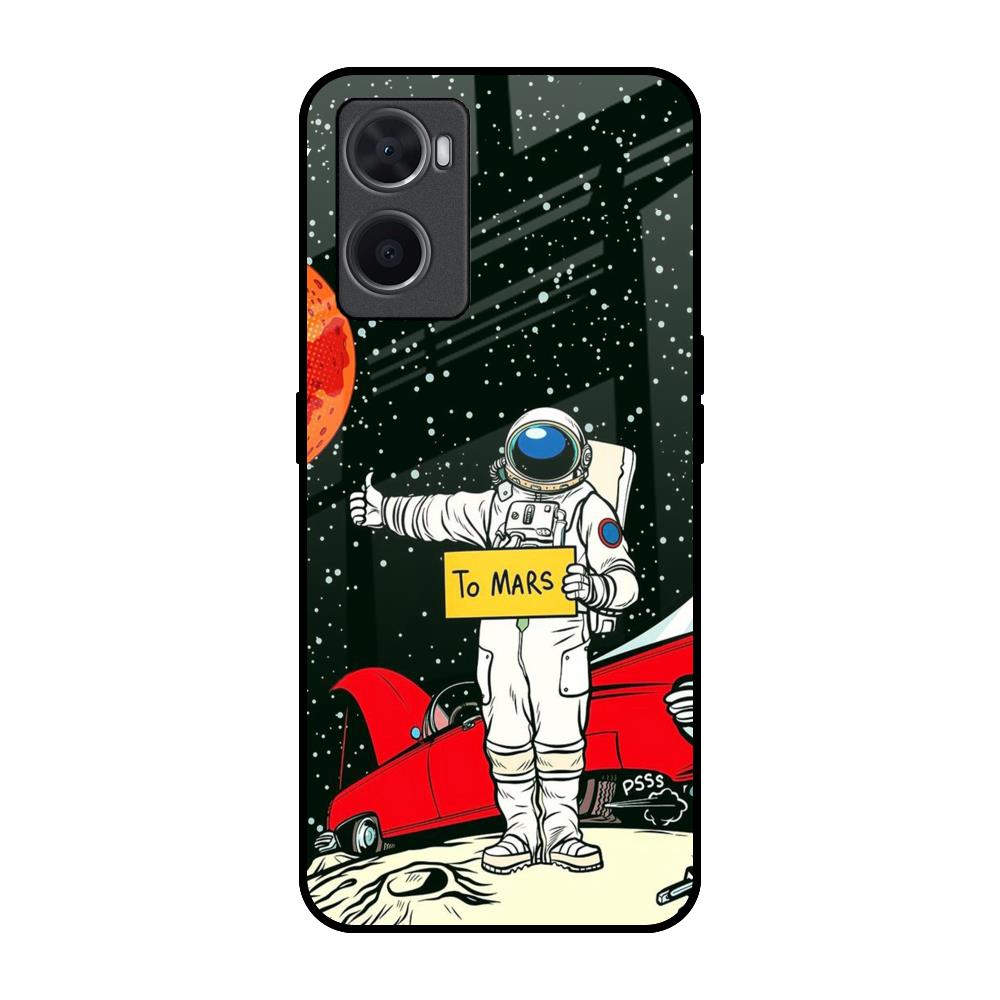 Astronaut on Mars Oppo A36 Glass Back Cover Online