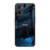 Polygonal Blue Box Oppo A36 Glass Back Cover Online