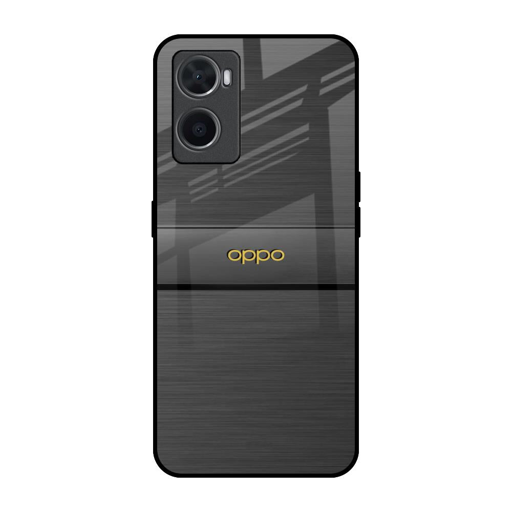 Grey Metallic Glass Oppo A36 Glass Back Cover Online