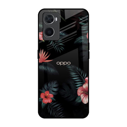 Tropical Art Flower Oppo A36 Glass Back Cover Online
