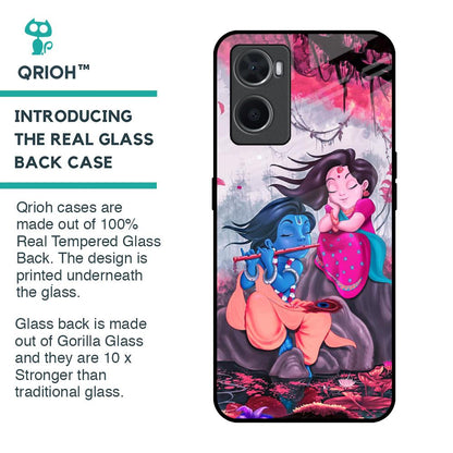 Radha Krishna Art Glass Case for Oppo A36