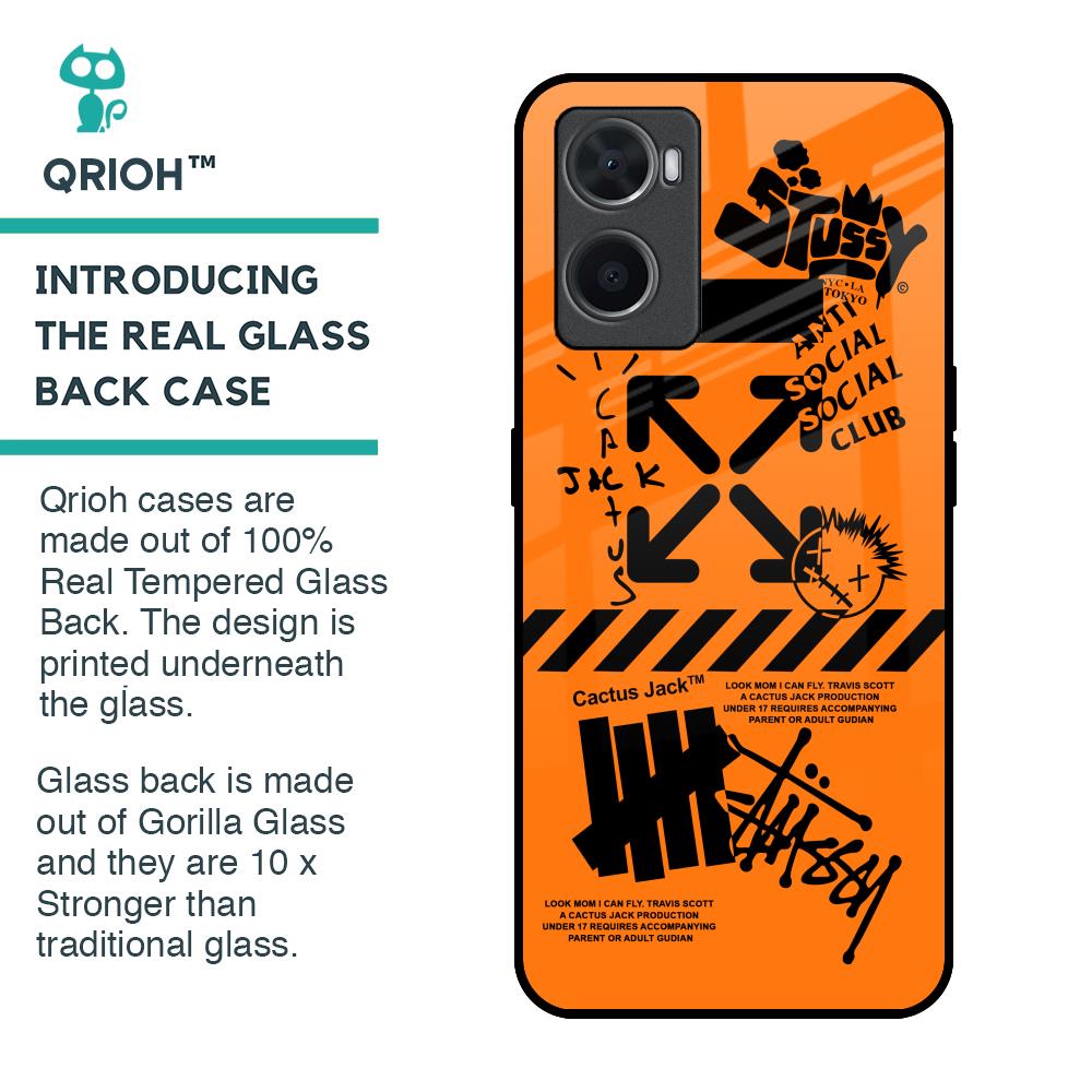 Anti Social Club Glass Case for Oppo A36