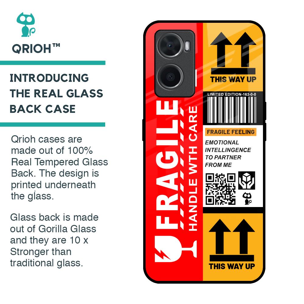 Handle With Care Glass Case for Oppo A36