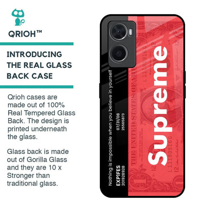 Supreme Ticket Glass Case for Oppo A36