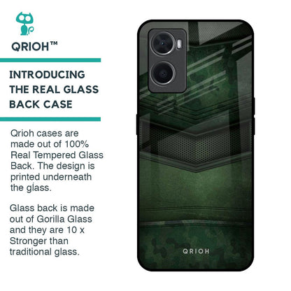 Green Leather Glass Case for Oppo A36
