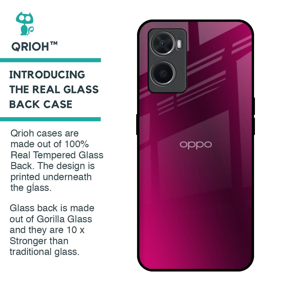 Pink Burst Glass Case for Oppo A36