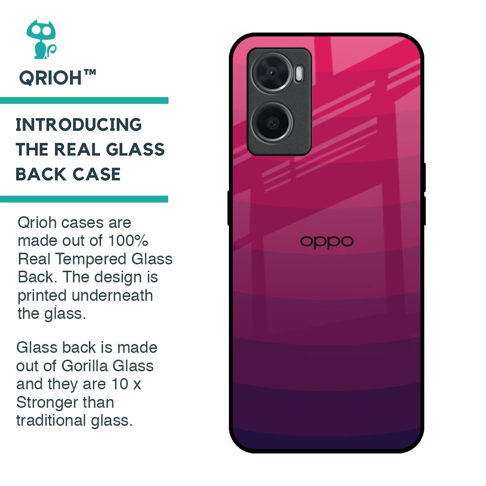 Wavy Pink Pattern Glass Case for Oppo A36