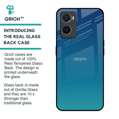 Celestial Blue Glass Case For Oppo A36