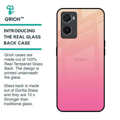 Pastel Pink Gradient Glass Case For Oppo A36