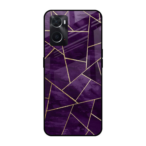 Geometric Purple Oppo A36 Glass Cases & Covers Online