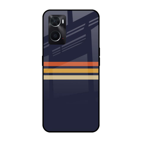 Tricolor Stripes Oppo A36 Glass Cases & Covers Online
