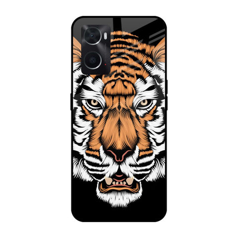 Angry Tiger Oppo A36 Glass Cases & Covers Online