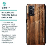 Timber Printed Glass case for Oppo A36