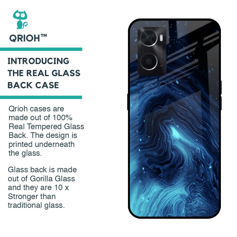Dazzling Ocean Gradient Glass Case For Oppo A36