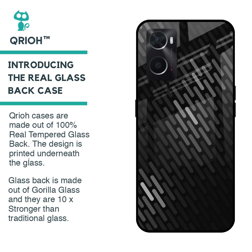 Dark Abstract Pattern Glass Case For Oppo A36