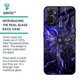 Techno Color Pattern Glass Case For Oppo A36