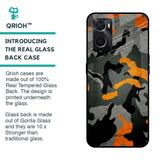 Camouflage Orange Glass Case For Oppo A36