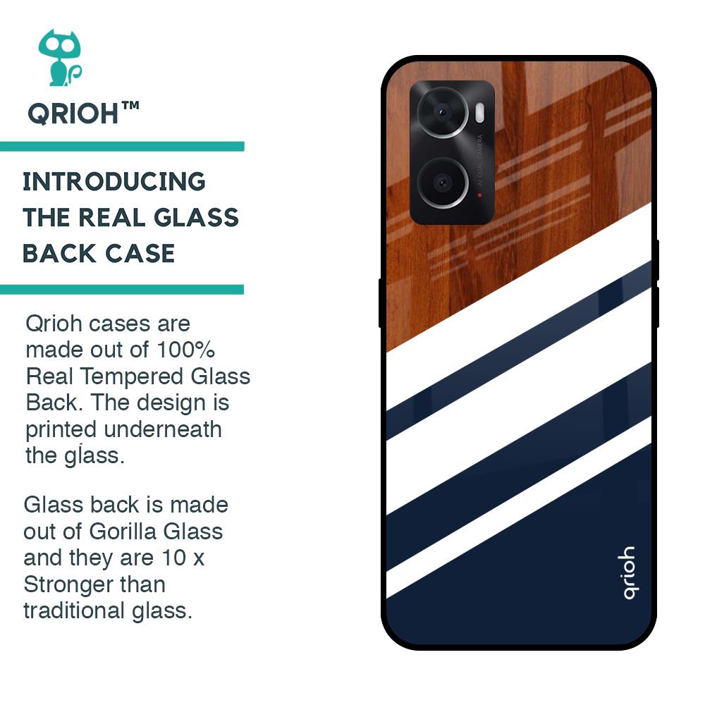 Bold Stripes Glass case for Oppo A36