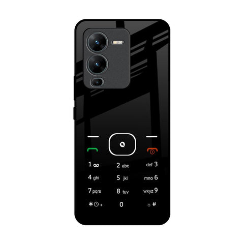 Classic Keypad Pattern Vivo V25 Pro Glass Back Cover Online