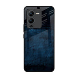 Dark Blue Grunge Vivo V25 Pro Glass Back Cover Online